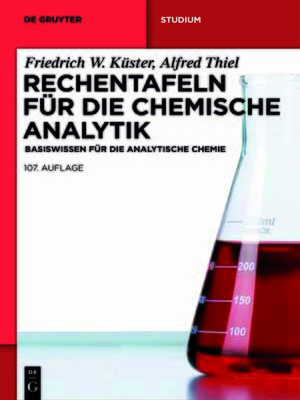 cover image of Rechentafeln für die Chemische Analytik